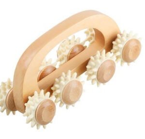 Dřevěný masážní roller/lunochod