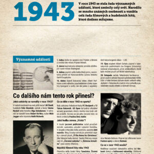 Narozeninové noviny 1943 s vlastní fotografií a textem