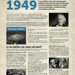 Narozeninové noviny 1949 s vlastní fotografií a textem