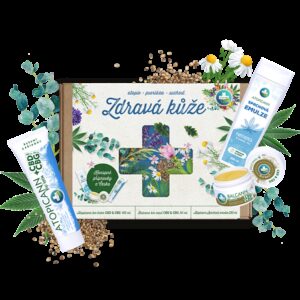 Dárková sada přírodní kosmetiky z konopí - ZDRAVÁ KŮŽE