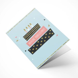 Narozeninové přání s dortem