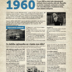 Narozeninové noviny 1960 s vlastní fotografií a textem
