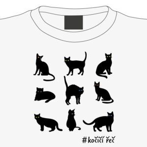 Dámské tričko Kočičí řeč