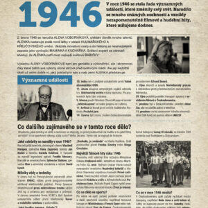 Narozeninové noviny 1946 s vlastní fotografií a textem