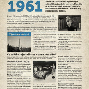 Narozeninové noviny 1961 s vlastní fotografií a textem