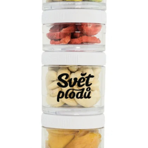 Svačinový box s oříšky a sušeným ovocem