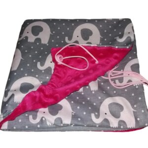 Neklouzavá oboustranná deka fleece MINKY/ BAVLNA - menší