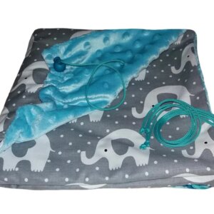 Neklouzavá oboustranná deka fleece MINKY/ BAVLNA - menší