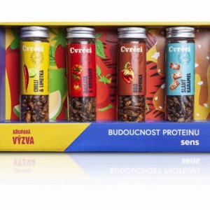Křupaví cvrčci - dárkové balení se 4 příchutěmi