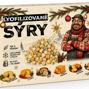 Vánoční sada křupavých  lyofilizovaných sýrů